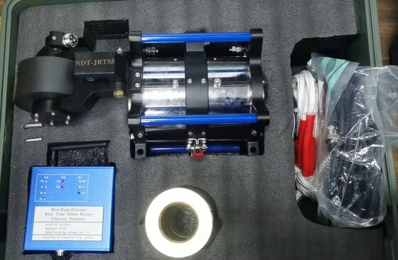 quality  Mining Crane Cableway 55mm WRT Magnetic Flux Leakage Steel Wire Rope Flaw Detector factory