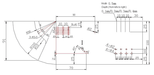 Utah Array Dimensions Type A Type B Phased Array Ultrasonic Calibration Blocks For UT Testing