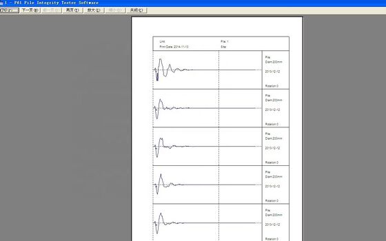 TK-P61 Reflected Wave Method Pile Integrity Test Analyzer Concrete Testing Equipments
