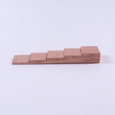 5 Step Wedge Test Ultrasonic Calibration Blocks Copper Material Block 2.5 5 7.5 10 12.5mm