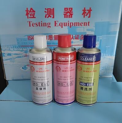 Visible Dye Penetrant Testing Kit JB/T7523 Solvent Removable High Sensitivity