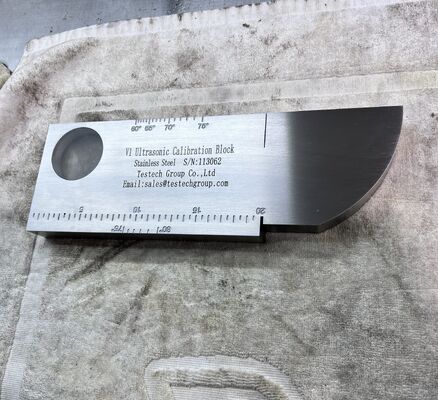 IIW V1 Calibration Block In Carbon Steel 304 Stainless Steel Accessories For Ultrasonic Flaw Detector