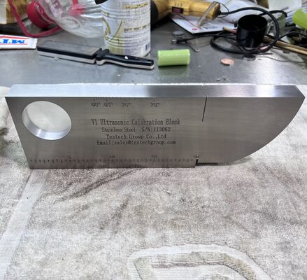 IIW V1 Calibration Block In Carbon Steel 304 Stainless Steel Accessories For Ultrasonic Flaw Detector