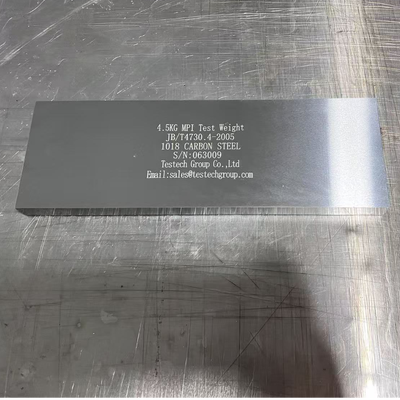 4.5kg 12kg 18kg 118N 177N Lifting Force Test Block for MPI Magnetic Particle Inspection Calibration