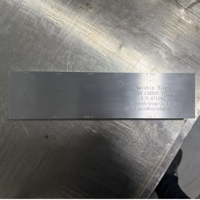 NAVSHIPS Standard UT Calibration Block for Marine NDT Inspection