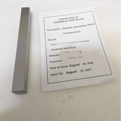 14*14*153mm 210-230 BHN Telebrineller Hammering Brinell Hardness Test Block Portable Brinell Hardness Reference Block