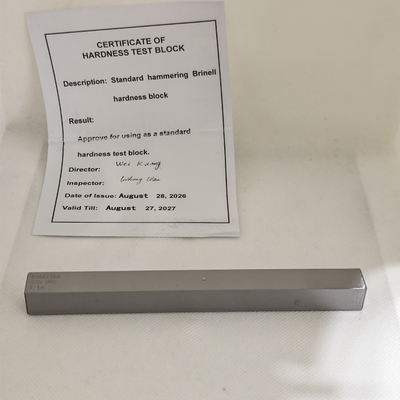14*14*153mm 210-230 BHN Telebrineller Hammering Brinell Hardness Test Block Portable Brinell Hardness Reference Block
