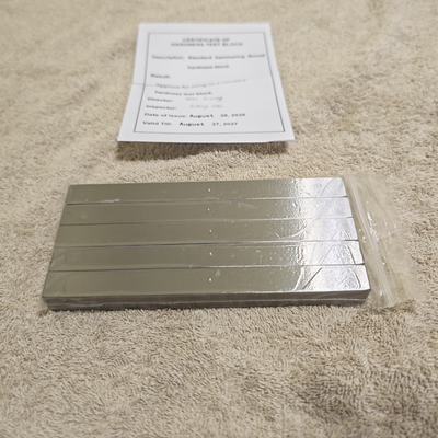 14*14*153mm 210-230 BHN Telebrineller Hammering Brinell Hardness Test Block Portable Brinell Hardness Reference Block